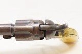 CIVIL WAR Antique COLT Model 1862 POLICE w/ MEXICAN EAGLE CARVED IVORY GRIP With PERIOD LEATHER BELT & HOLSTER - 10 of 20