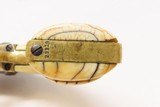 CIVIL WAR Antique COLT Model 1862 POLICE w/ MEXICAN EAGLE CARVED IVORY GRIP With PERIOD LEATHER BELT & HOLSTER - 14 of 20