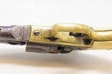 CIVIL WAR Antique COLT Model 1862 POLICE w/ MEXICAN EAGLE CARVED IVORY GRIP With PERIOD LEATHER BELT & HOLSTER - 15 of 20