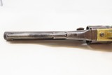 CIVIL WAR Antique COLT Model 1862 POLICE w/ MEXICAN EAGLE CARVED IVORY GRIP With PERIOD LEATHER BELT & HOLSTER - 16 of 20
