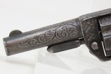 Engraved & FACTORY LETTER Antique COLT “NEW LINE” .30 RF w/ANTIQUE IVORIESGilded Age Self-Defense Revolver! - 5 of 18
