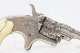 LETTERED & FACTORY ENGRAVED Antique COLT “Open Top” .22 RF Revolver IVORIES Colt’s Answer to Smith & Wesson’s No. 1 Revolver - 18 of 20