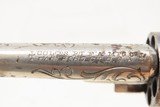 LETTERED & FACTORY ENGRAVED Antique COLT “Open Top” .22 RF Revolver IVORIES Colt’s Answer to Smith & Wesson’s No. 1 Revolver - 9 of 20