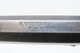 CIVIL WAR Era Antique WHITNEY ARMS CO. .31 Percussion POCKET Model Revolver With Close Resemblance to the WHITNEY NAVY Revolver - 8 of 20