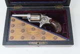 FINE CASED Antique COLT “NEW LINE” .30 Rimfire ETCHED PANEL Pocket Revolver Nickel Plated BRITISH PROOFED with ANTIQUE AMMO - 4 of 25