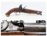 “DYC” UNIT MARKED BRITISH Antique DRAGOON Pattern 1796 Flintlock CAVALRY Devon Yeomanry Cavalry Marked Pistol
