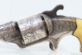 CASED, FULLY ENGRAVED Antique Moore’s Patent TEAT-FIRE Revolver IVORY GRIPS Front Loader That Circumvented S&W’s Patents - 8 of 20