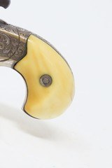 CASED, FULLY ENGRAVED Antique Moore’s Patent TEAT-FIRE Revolver IVORY GRIPS Front Loader That Circumvented S&W’s Patents - 7 of 20