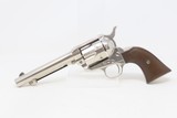 COLT Single Action Army Revolver.32-20 WCF NICKEL FINISH SAA C&R PEACEMAKER Colt 6-Shooter Made in 1912 - 2 of 19