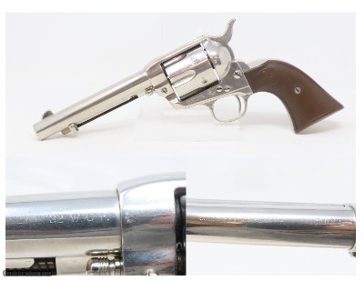 COLT Single Action Army Revolver.32-20 WCF NICKEL FINISH SAA C&R PEACEMAKER Colt 6-Shooter Made in 1912