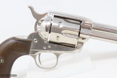COLT Single Action Army Revolver.32-20 WCF NICKEL FINISH SAA C&R PEACEMAKER Colt 6-Shooter Made in 1912 - Image 18 of 19