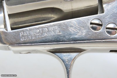 COLT Single Action Army Revolver.32-20 WCF NICKEL FINISH SAA C&R PEACEMAKER Colt 6-Shooter Made in 1912 - Image 6 of 19