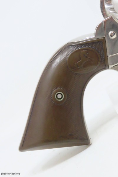 COLT Single Action Army Revolver.32-20 WCF NICKEL FINISH SAA C&R PEACEMAKER Colt 6-Shooter Made in 1912 - Image 17 of 19