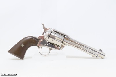 COLT Single Action Army Revolver.32-20 WCF NICKEL FINISH SAA C&R PEACEMAKER Colt 6-Shooter Made in 1912 - Image 16 of 19