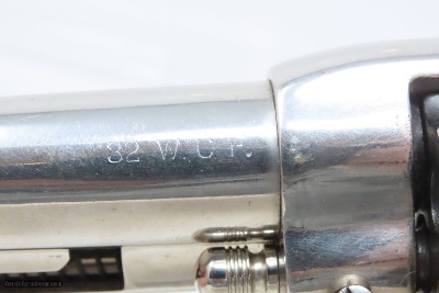 COLT Single Action Army Revolver.32-20 WCF NICKEL FINISH SAA C&R PEACEMAKER Colt 6-Shooter Made in 1912 - Image 7 of 19
