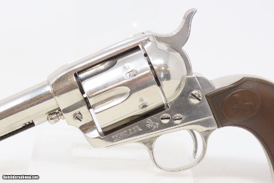 COLT Single Action Army Revolver.32-20 WCF NICKEL FINISH SAA C&R PEACEMAKER Colt 6-Shooter Made in 1912 - Image 4 of 19