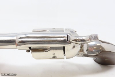 COLT Single Action Army Revolver.32-20 WCF NICKEL FINISH SAA C&R PEACEMAKER Colt 6-Shooter Made in 1912 - Image 9 of 19