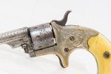 1874 mfg. FACTORY ENGRAVED Antique COLT “Open Top” .22 RF POCKET RevolverColt’s Answer to Smith & Wesson’s No. 1 Revolver - 4 of 19
