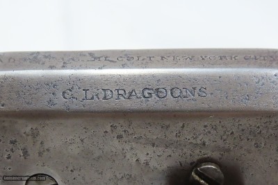 “C.L. DRAGOONS” CONFEDERATE ISSUE 3rd Model COLT DRAGOON Revolver Very Rare One of 100 with 8” BARREL out of 10,500 Total - Image 7 of 20