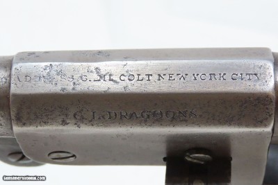 “C.L. DRAGOONS” CONFEDERATE ISSUE 3rd Model COLT DRAGOON Revolver Very Rare One of 100 with 8” BARREL out of 10,500 Total - Image 8 of 20