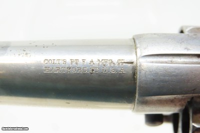 1883 mfr Antique COLT “NEW HOUSE” Model .38 CF ETCHED PANEL Revolver SCARCE With CUSTOM FITTED CASE - Image 14 of 24
