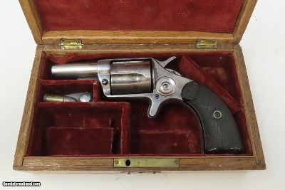 1883 mfr Antique COLT “NEW HOUSE” Model .38 CF ETCHED PANEL Revolver SCARCE With CUSTOM FITTED CASE - Image 3 of 24