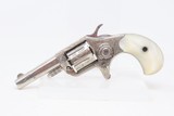 FACTORY LETTERED & ENGRAVED Antique COLT NEW LINE .22 RF POCKET Revolver
SELF DEFENSE Revolver w/NICKEL FINISH & PEARL GRIPS - 2 of 19