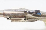 FACTORY LETTERED & ENGRAVED Antique COLT NEW LINE .22 RF POCKET Revolver
SELF DEFENSE Revolver w/NICKEL FINISH & PEARL GRIPS - 7 of 19