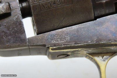 CIVIL WAR Antique COLT M1862 POCKET NAVY .36 Revolver SHARP CYLINDER SCENE1 of 19,000 Produced by COLT - Image 6 of 21
