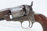 1863 CIVIL WAR / WILD WEST Antique MANHATTAN .36 Percussion “NAVY” Revolver Third Series w/Multi-Panel ENGRAVED CYLINDER SCENE - 4 of 19