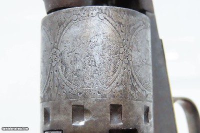 1863 CIVIL WAR / WILD WEST Antique MANHATTAN .36 Percussion “NAVY” Revolver Third Series w/Multi-Panel ENGRAVED CYLINDER SCENE - Image 12 of 19