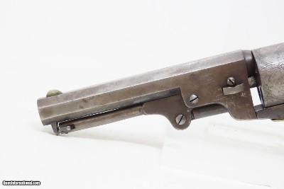 1863 CIVIL WAR / WILD WEST Antique MANHATTAN .36 Percussion “NAVY” Revolver Third Series w/Multi-Panel ENGRAVED CYLINDER SCENE - Image 5 of 19