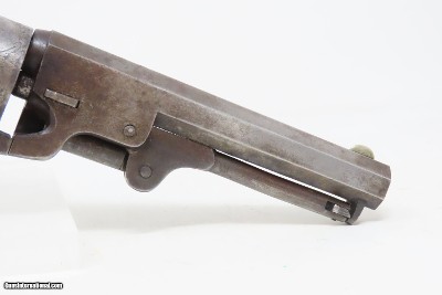 1863 CIVIL WAR / WILD WEST Antique MANHATTAN .36 Percussion “NAVY” Revolver Third Series w/Multi-Panel ENGRAVED CYLINDER SCENE - Image 19 of 19