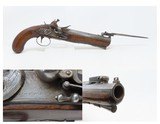 FLINTLOCK PISTOL with SNAP BAYONET by JOHN CUFF of LONDON, ENGLAND Antique
EARLY 1800s .76 Caliber Big Bore “MANSTOPPER” - 1 of 19