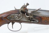 FLINTLOCK PISTOL with SNAP BAYONET by JOHN CUFF of LONDON, ENGLAND Antique
EARLY 1800s .76 Caliber Big Bore “MANSTOPPER” - 4 of 19