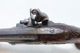 REVOLUTIONARY WAR Era CLARK of LONDON Antique British .62 FLINTLOCK Pistol
1760s-1770s ENGRAVED with GROTESQUE MASK Buttplate - 11 of 19
