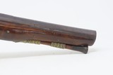 REVOLUTIONARY WAR Era CLARK of LONDON Antique British .62 FLINTLOCK Pistol
1760s-1770s ENGRAVED with GROTESQUE MASK Buttplate - 5 of 19