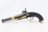 FRENCH TAHITI Antique Model 1822 T-Bis MILITARY Pistol POLYNESIA With 1962 Museum Letter Confirming Origin - 18 of 22