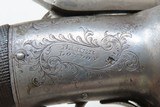 SCARCE Antique ENGRAVED T.K. BAKER Transitional .44 PERCUSSION Revolver
Unique Early Single Barrel English Revolver! - 16 of 20