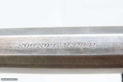 SCARCE Antique ENGRAVED T.K. BAKER Transitional .44 PERCUSSION RevolverUnique Early Single Barrel English Revolver! - Image 10 of 20