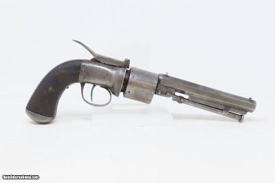 SCARCE Antique ENGRAVED T.K. BAKER Transitional .44 PERCUSSION RevolverUnique Early Single Barrel English Revolver! - Image 17 of 20