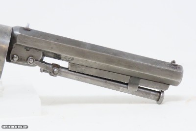 SCARCE Antique ENGRAVED T.K. BAKER Transitional .44 PERCUSSION RevolverUnique Early Single Barrel English Revolver! - Image 20 of 20