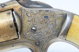CASED & ENGRAVED Antique Civil War SMITH & WESSON No. 1 2nd Issue REVOLVER
GOLD AND SILVER PLATED - 10 of 21