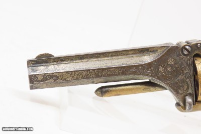 CASED & ENGRAVED Antique Civil War SMITH & WESSON No. 1 2nd Issue REVOLVERGOLD AND SILVER PLATED - Image 9 of 21