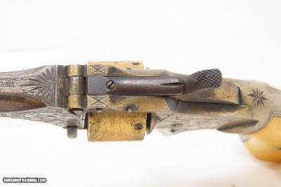 CASED & ENGRAVED Antique Civil War SMITH & WESSON No. 1 2nd Issue REVOLVERGOLD AND SILVER PLATED - Image 12 of 21