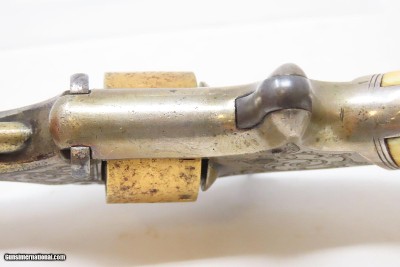 CASED & ENGRAVED Antique Civil War SMITH & WESSON No. 1 2nd Issue REVOLVERGOLD AND SILVER PLATED - Image 16 of 21
