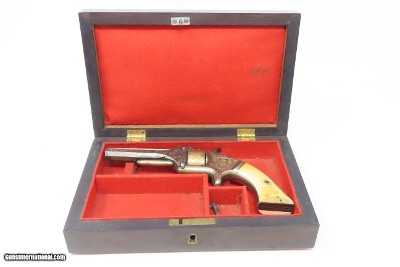 CASED & ENGRAVED Antique Civil War SMITH & WESSON No. 1 2nd Issue REVOLVERGOLD AND SILVER PLATED - Image 2 of 21