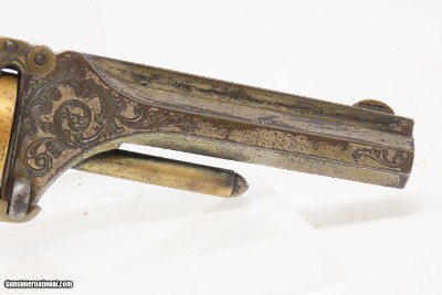 CASED & ENGRAVED Antique Civil War SMITH & WESSON No. 1 2nd Issue REVOLVERGOLD AND SILVER PLATED - Image 21 of 21