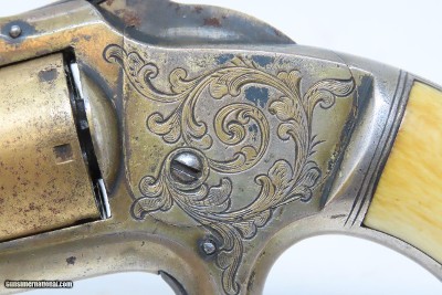 CASED & ENGRAVED Antique Civil War SMITH & WESSON No. 1 2nd Issue REVOLVERGOLD AND SILVER PLATED - Image 10 of 21