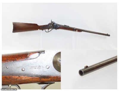 Antique SHARPS New Model 1859 16 GAUGE Shotgun Conversion Carbine DFC Classic Civil War/Old West Saddle Ring Carbine